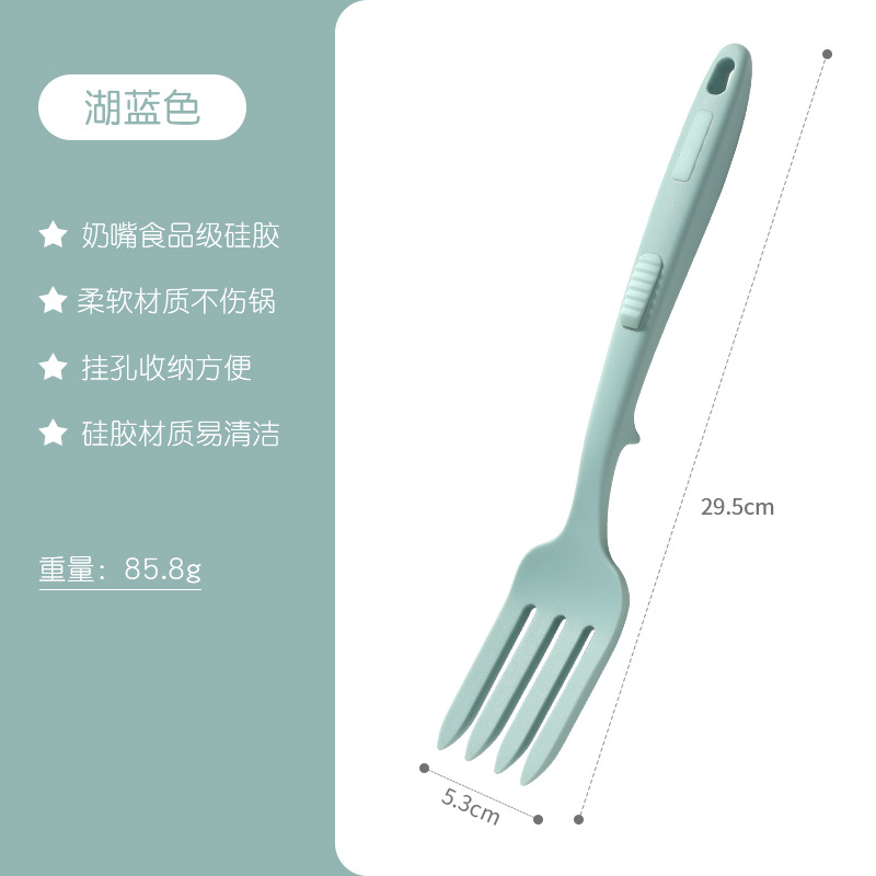 Picture of Amazon Creative Household Multi-function Silicone Cuisine Fork Large Cross-border Spaghetti Fork Fried Noodles Fork