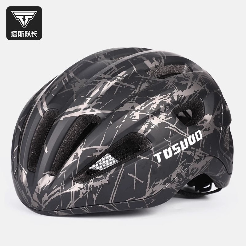 Captain Tas Color-changing Riding Helmet Men's One-piece Breathable Mountain Road Bike Safety Helmet Women's Equipment