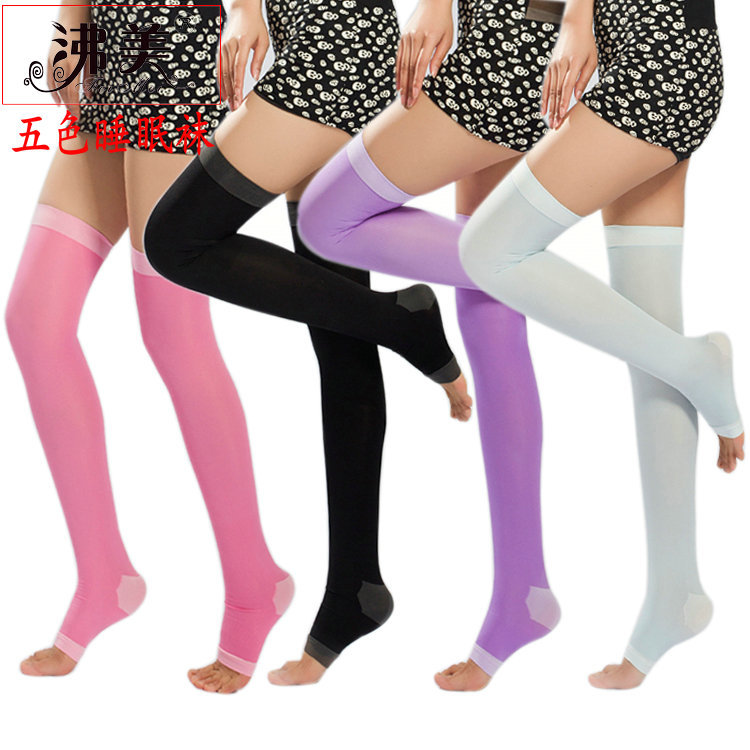 Picture of Compression socks elastic socks night 480D sleep socks shaped leg socks thin calf socks air conditioning socks Japan export