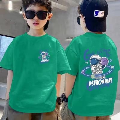 Picture of Boys' Summer T-shirt Short-sleeved 2023 New Fashionable Medium and Large Children's Breathable Thin All-match Loose Half-sleeved Top
