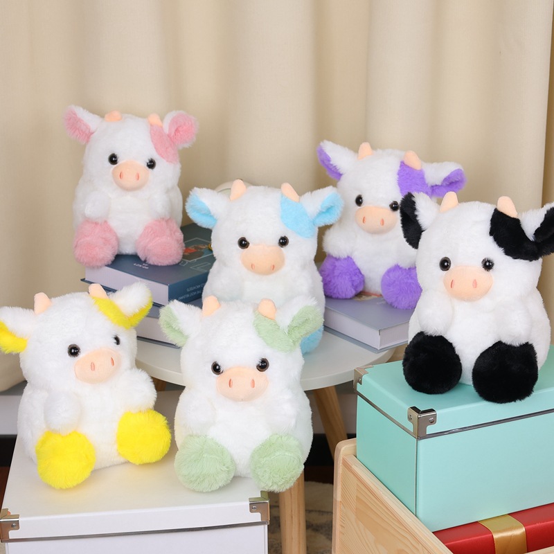 Picture of Strawberry Cow Cross Border New Toy Cow Strawberry Doll Cow Plush Toy Pink