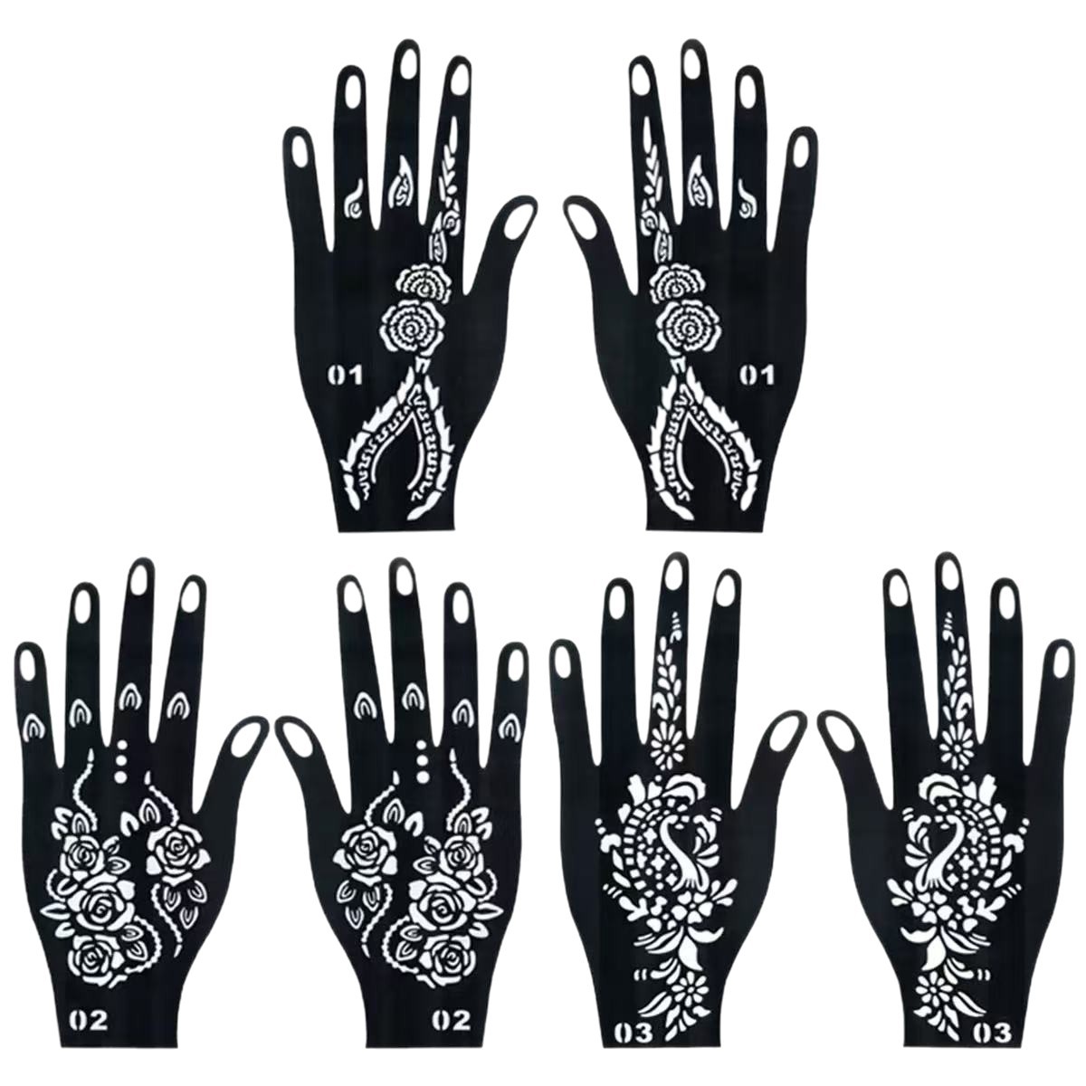 Picture of Dark Wind Hand Tattoo Palm Tattoo Template Hand Simulation Temporary Sticker Beautiful Original Hand Tattoo