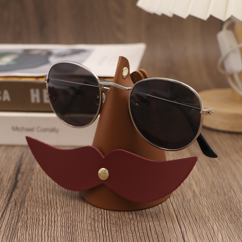 Picture of Creative Beard Styling Glasses Bracket Home Office Desktop Ornaments Fun Jewelry Display Stand
