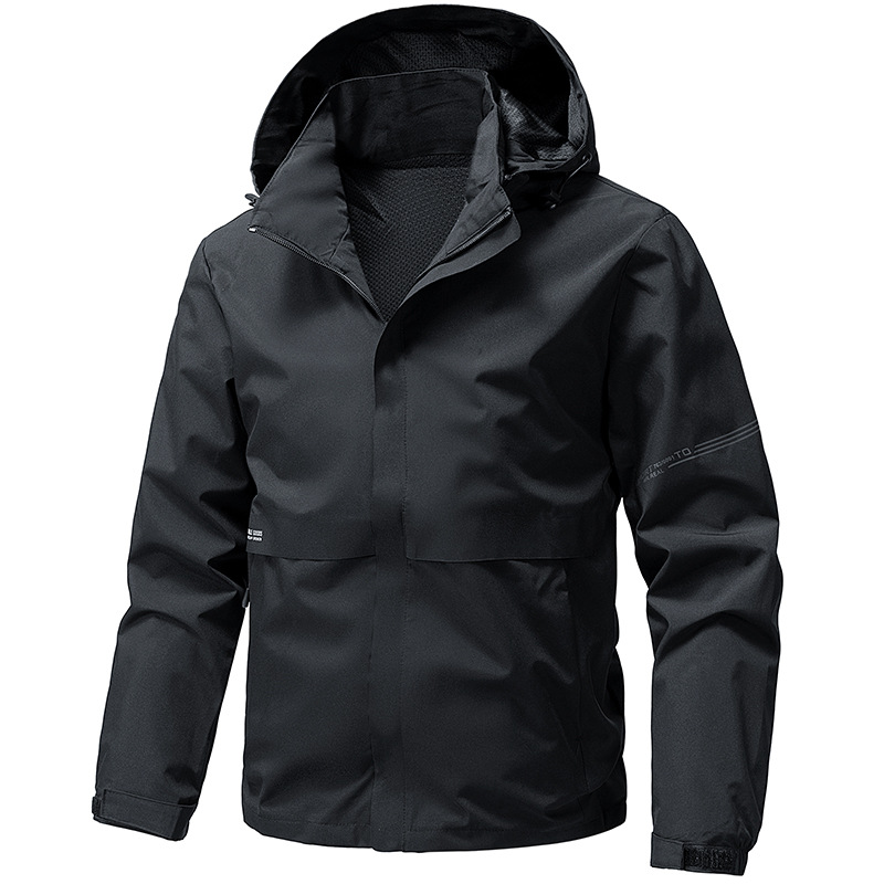 Men's Outdoor Jacket 2025 Autumn/Winter New Hooded Youth Outdoor Sports Casual Windproof Men's Versatile Jacket Trendy