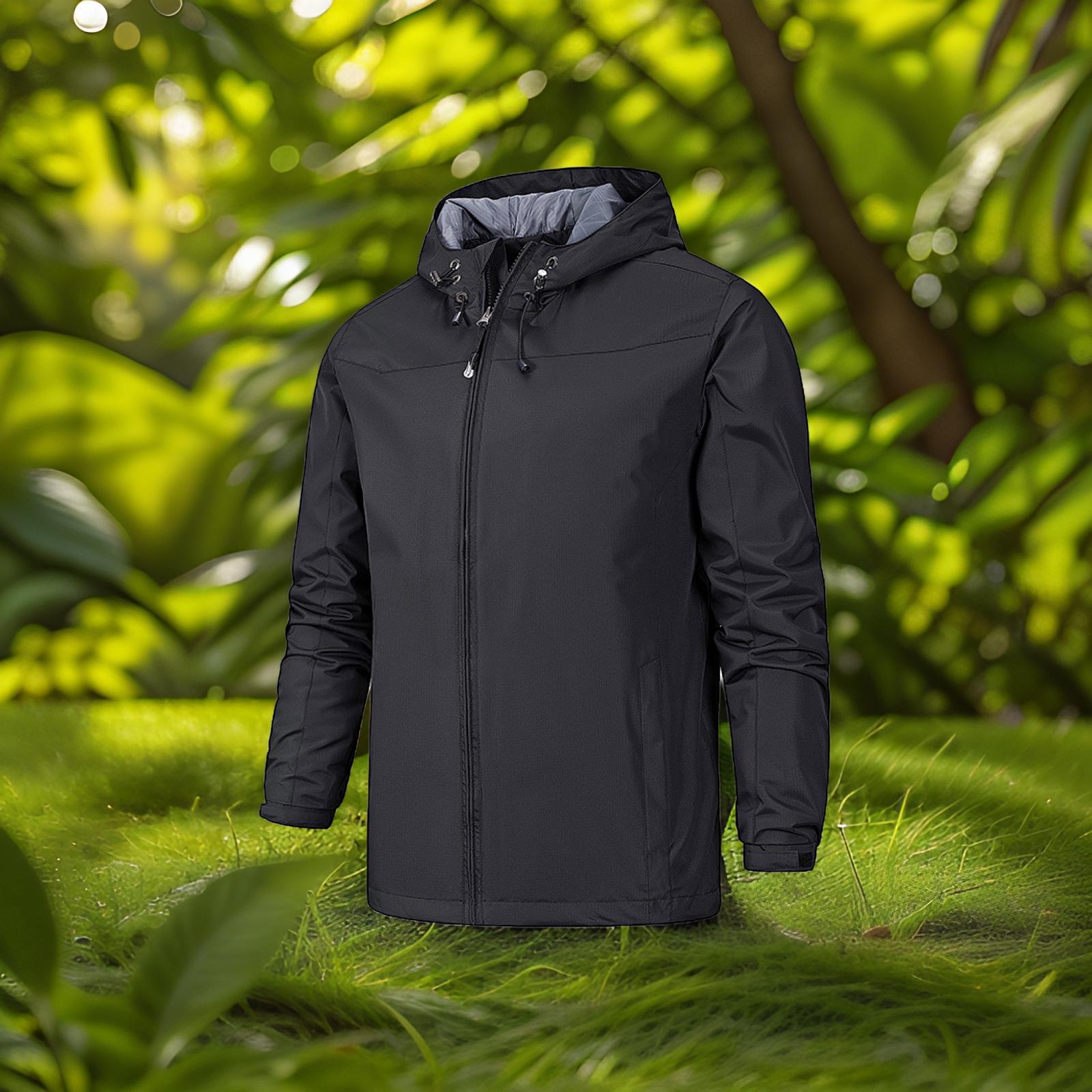286/268/2333 Couple's Waterproof Breathable Cold-Proof Hooded Jacket for Men and Women, Couple Style