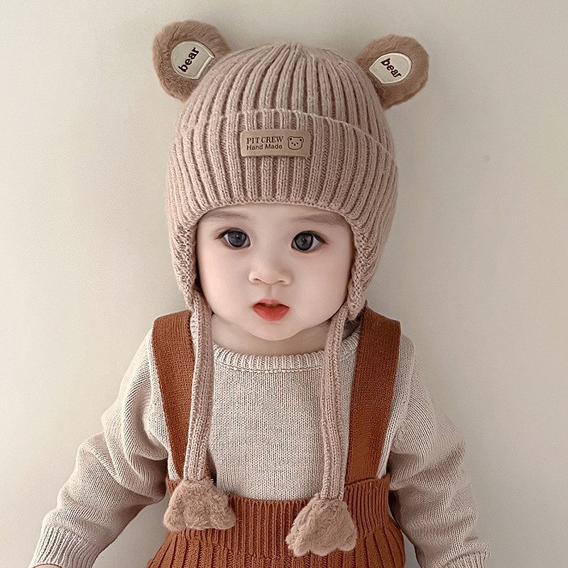 Baby hat baby autumn and winter boys and girls cute super cute boys warm children winter girls ear protection cap