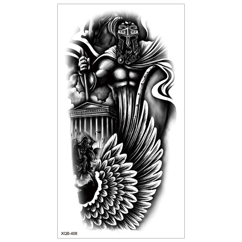 Picture of New Half Arm Tattoo Stickers Cross-border Amazon Hot Selling Set Dark European and American Realistic Waterproof Tattoo Stickers Wholesale