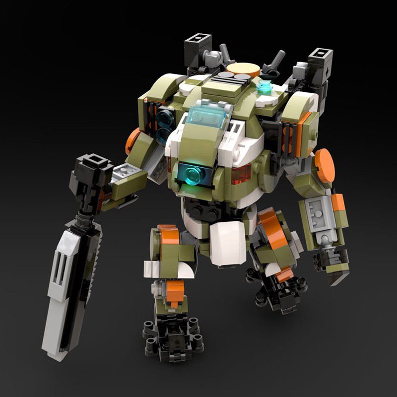 MOC Building Blocks Compatible with Lego Set Titan Fall BT7274 Divine Soldier Skyfall Mecha Model Ornaments Building Blocks Bag