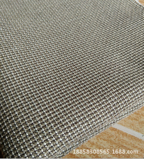 Yarn-dyed flat linen-like sand release decorative cloth flat plain linen-like composite furniture fabric