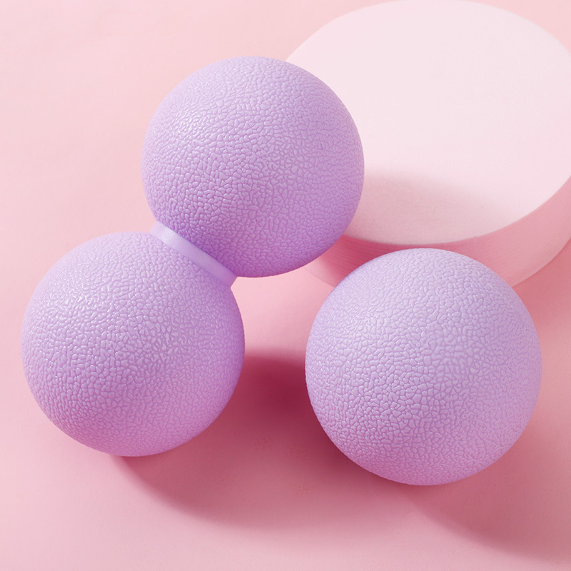 Fascia Ball Yoga Relaxation Foot Arch Foot Bottom Massage Fitness Ball Hand-held Peanut Ball Shoulder Neck Muscle Relaxation Roll Ball