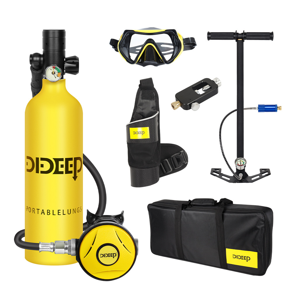 DIDEEP New X4000Pro Underwater Respirator Scuba Diving Equipment 1L Capacity Portable Diving Respirator
