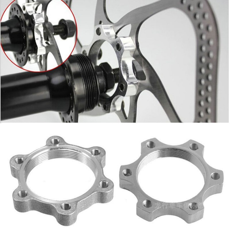 Bicycle disc flange disc brake disc 6-hole thread modification rotary adapter disc base 44/48mm