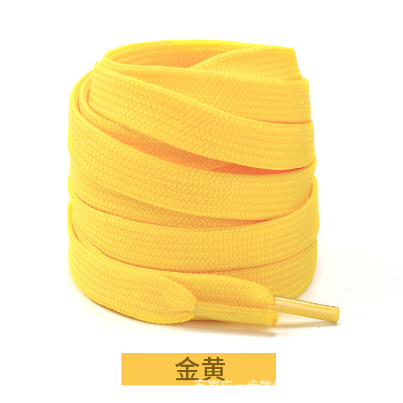 Picture of Wild elephant double fine line shoelaces Adi shell head canvas shoelaces casual shoes sneaker black and white color flat shoelaces