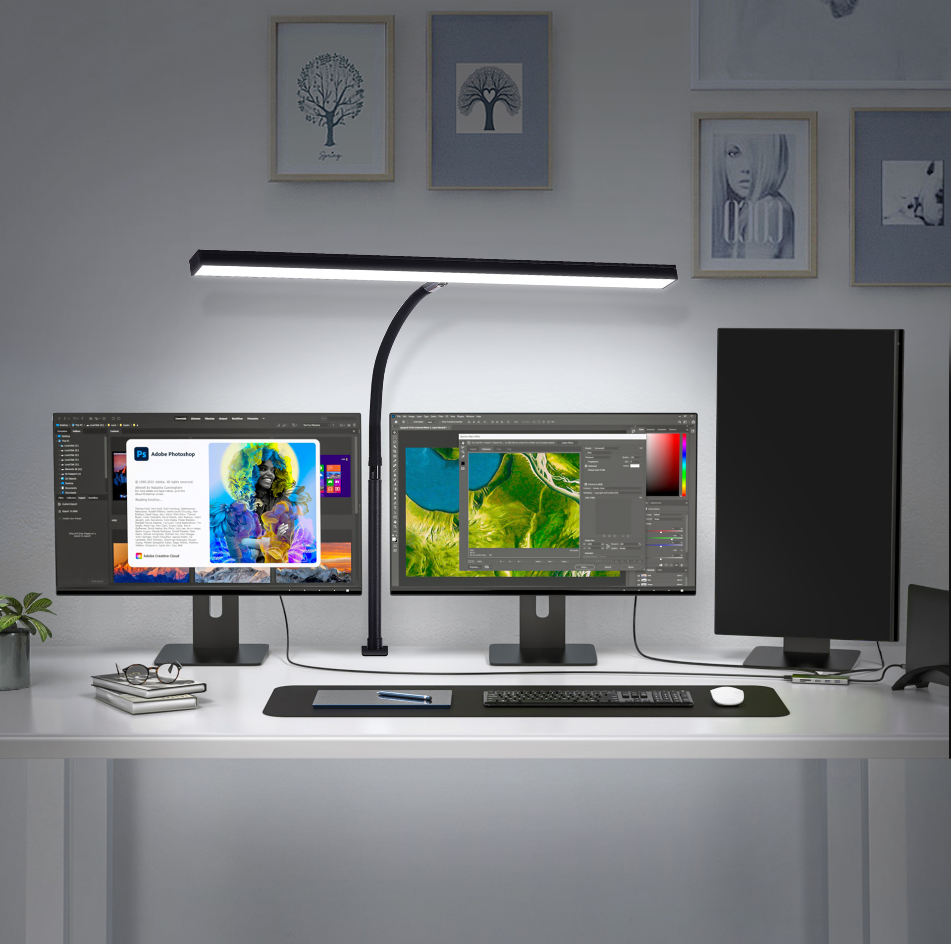 Computer Screen Light Eye Protection Table Lamp Engineer Design Lamp Soft Light Dimming USB Powered Display