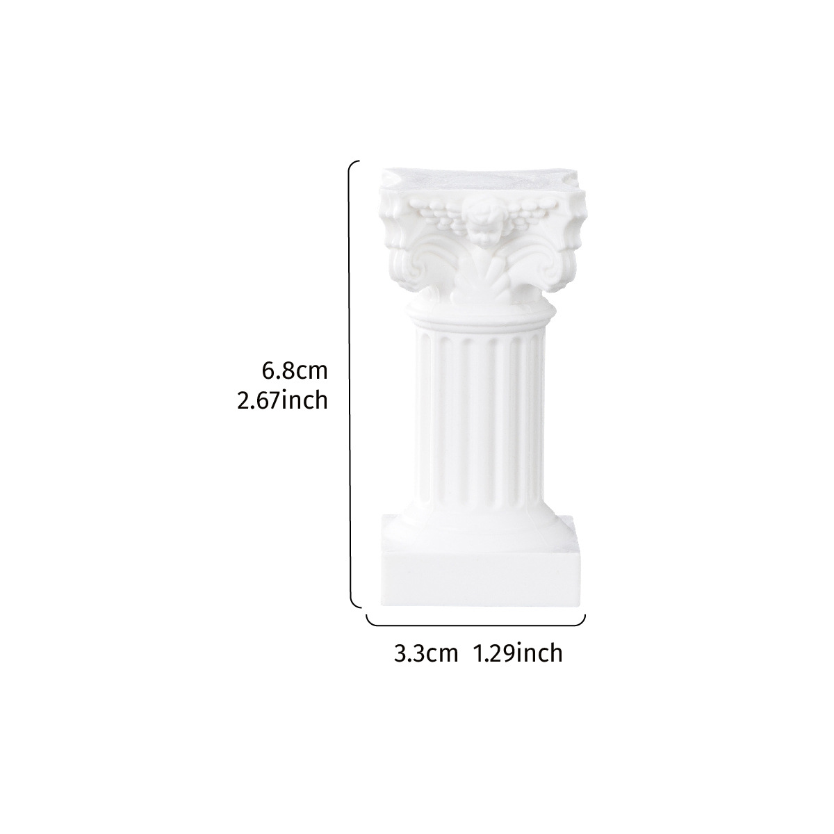 Picture of Nordic Roman Column Candlestick Little Angel Photo Props Background Home Living Room Desktop Decorations