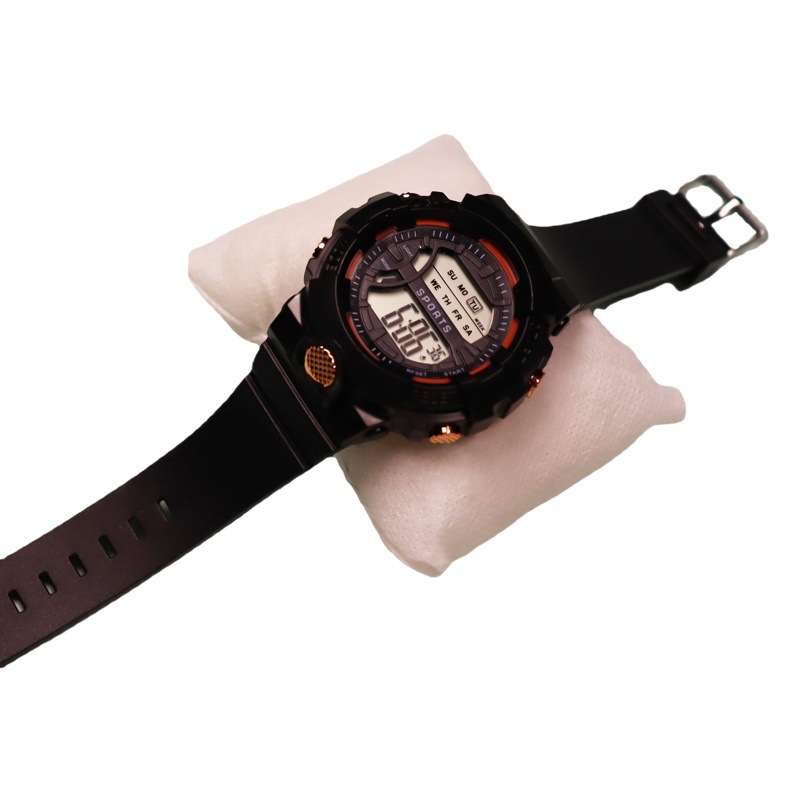 Cross-Border Children's Electronic Watch Youth Fashion Sports Multi-Function Watch Internet Celebrity Matcha Green Electronic Watch Manufacturer Wholesale