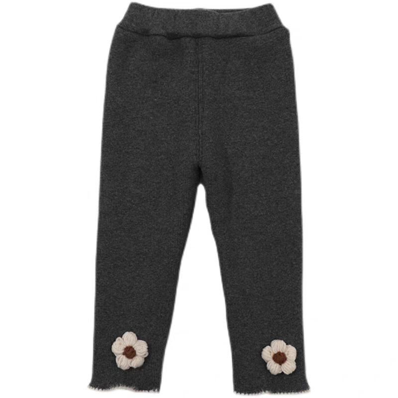 Picture of Girls' leggings autumn and winter New fleece-lined/not fleece-lined Western style little girl all-match one-piece velvet pants fashion wholesale