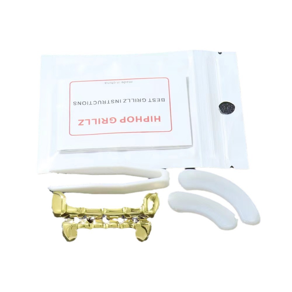 Picture of Cross-Border Hot Selling European and American Hip-Hop Trendy Hippop18K Hip-Hop Flat Teeth Cut Out Tiger Teeth Braces Fashion Trendy Products