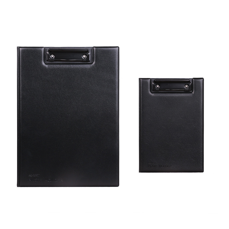 Picture of A4 writing board plywood PU leather board clip A5 Hotel order folding board clip file plywood wholesale supply