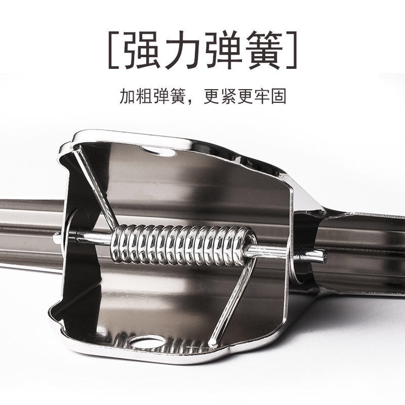 Picture of Stainless steel round steel clip strong multi-size mountain clip metal dovetail clip bill file clip stationery