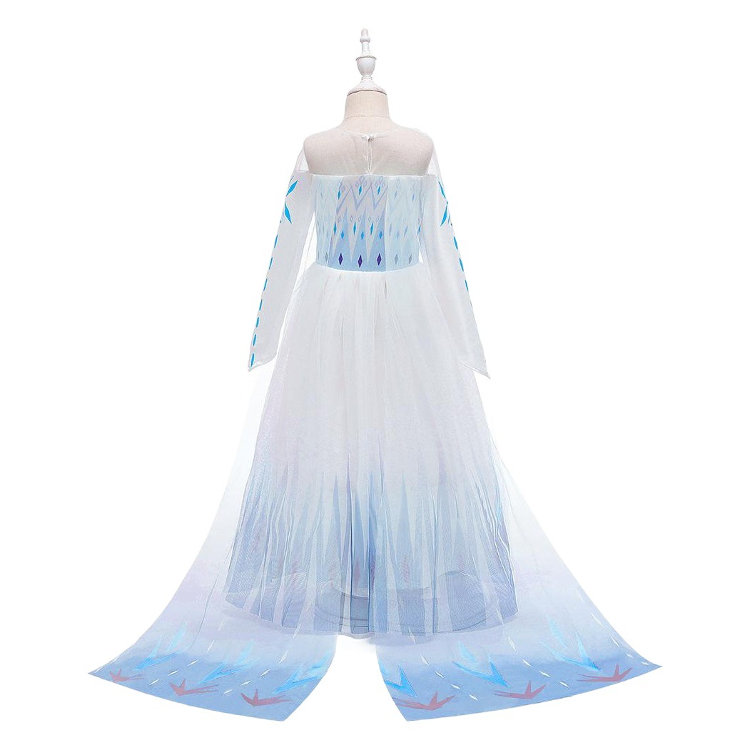 2024 New Children's Dress Elsa Princess Dress Frozen 2 Cosplay Children's Day Performance Dress