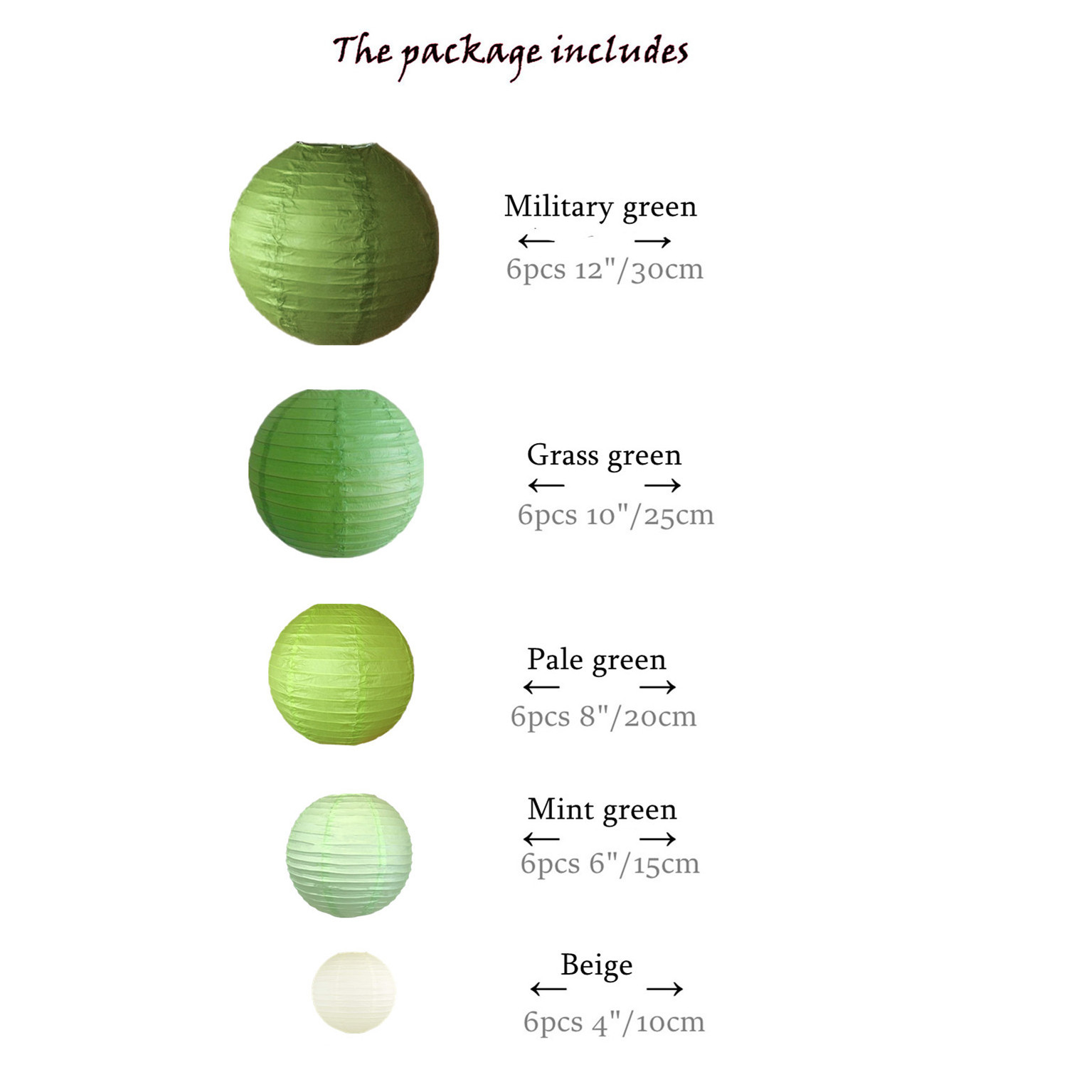 Picture of Spring, Summer, Autumn and Winter Colorfulful Paper Lanterns Round Foldableable Paper Art Combination Set Hanging Lanterns