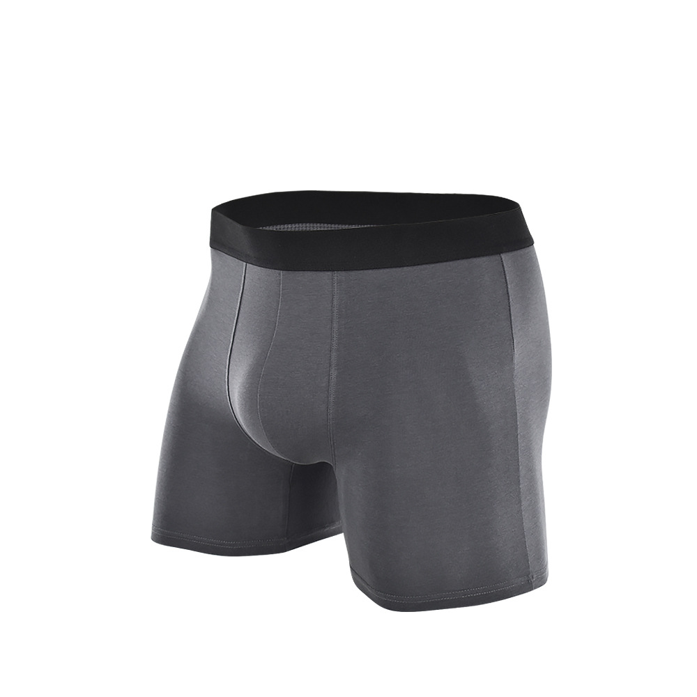 Picture of Pure Cotton Anti-Wear Leg Boxer Briefs American Trendy Underwear Amazon Cross-Border Wholesale Sports Long European and American Underwear for Men