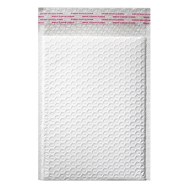 White Thickened Matte Film Bubble Envelope Bag Composite Garment Foam Express Bag Shockproof Logistics Packaging Bag