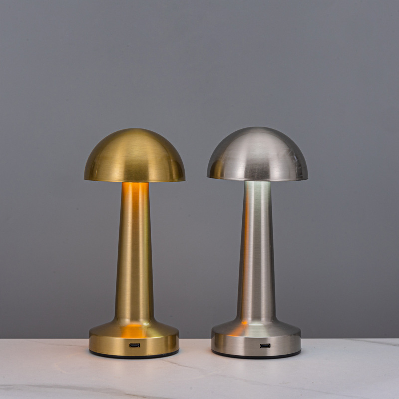 Cross-Border Creative Decorative Table Lamp Bar Bedroom Living Room Rechargeable Touch Night Light Camping Atmosphere Dumbbell Atmosphere Light