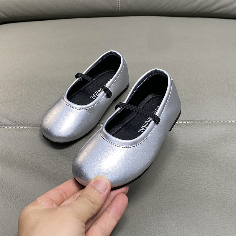 Picture of Girls' Flats, Small Leather Shoes, 2025 Autum New Shoes, Soft Soles, Simple and Versatile, Girls' Granny Shoes, Korean Princess Shoes