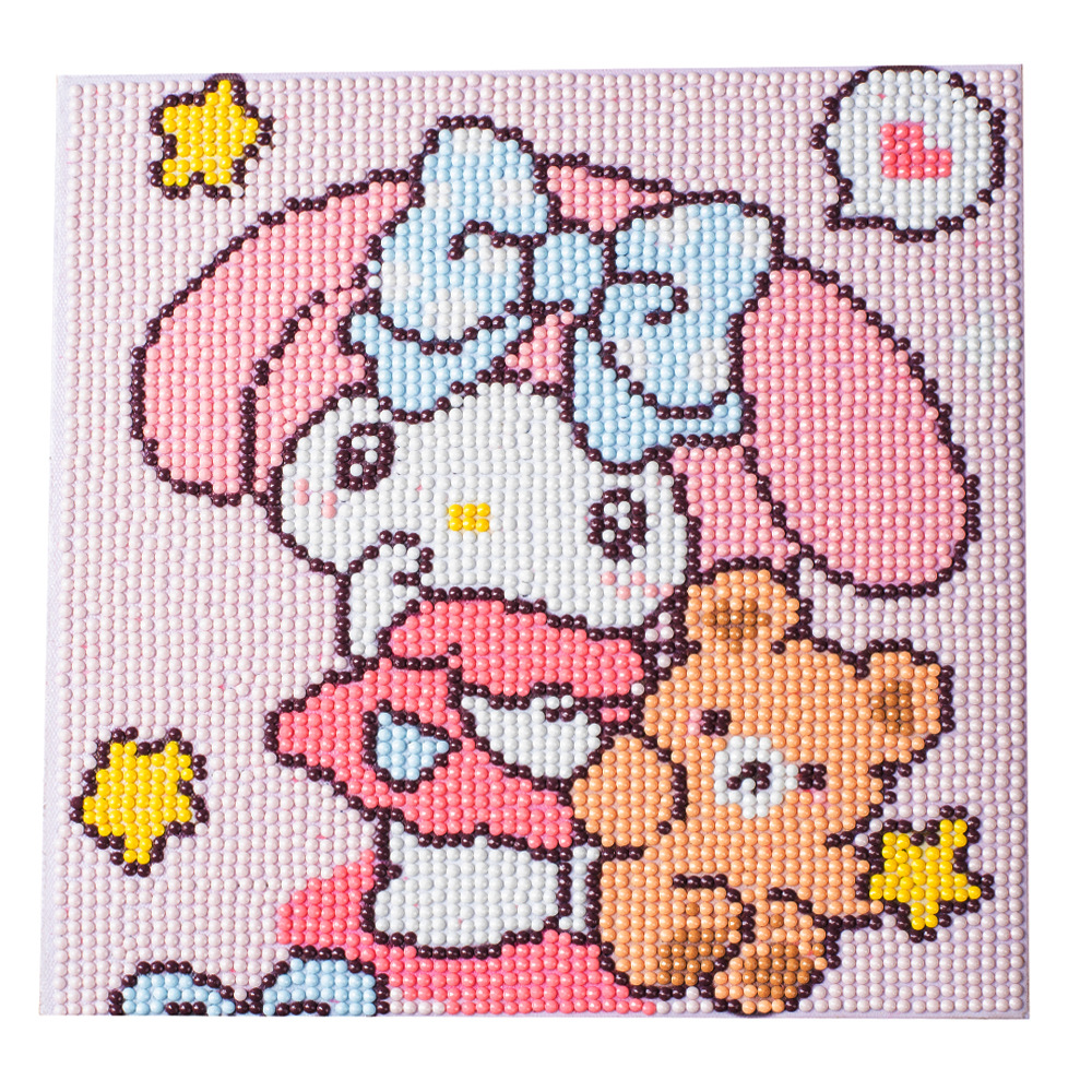 Picture of Original God New Diamond painting children student diy handmade diamond material package with frame Cartoon Cartoon educational toys