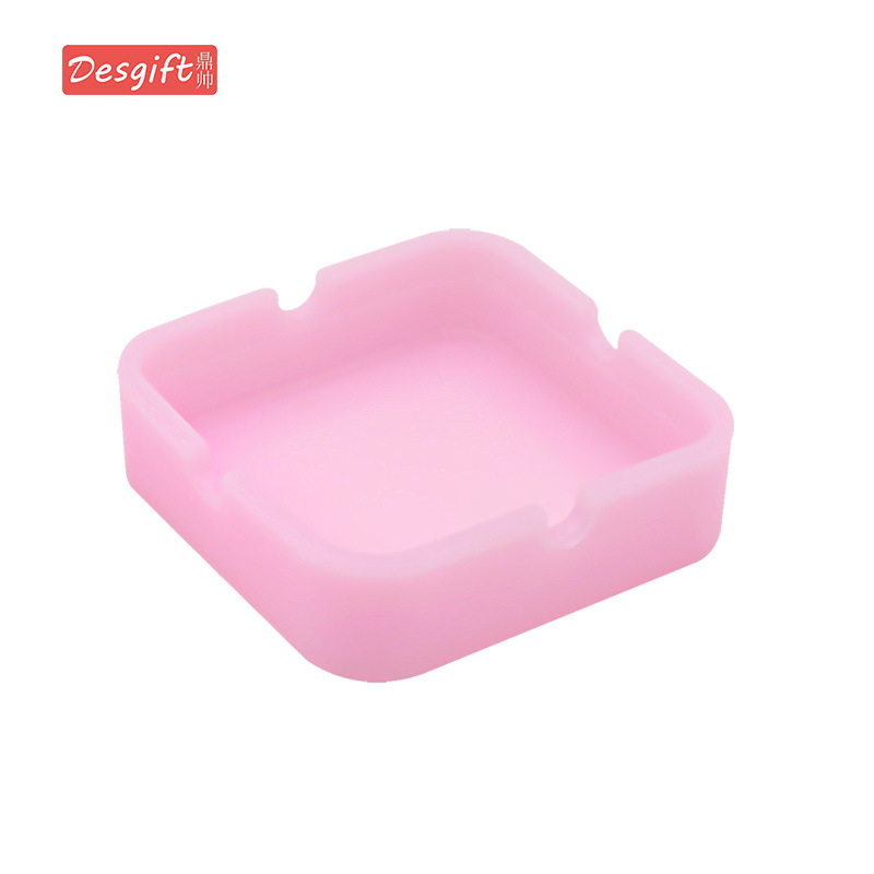 Picture of New silicone round ashtray camouflage mixed color psychedelic ashtray ashtray ashtray Cup printing logo ashtray