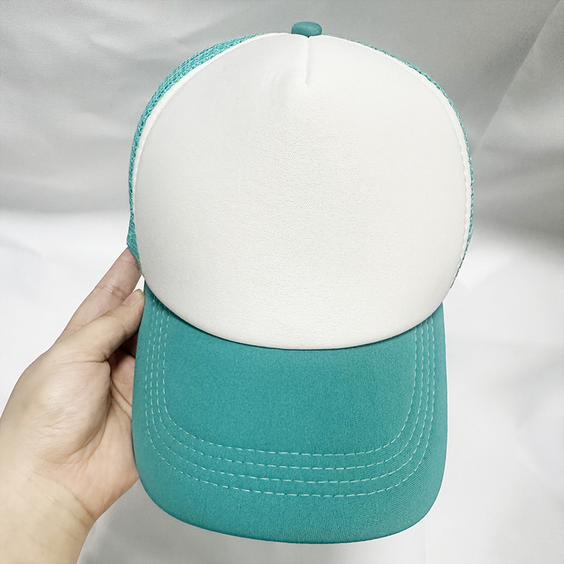 Picture of Sponge net cap printed logo blank advertising cap factory wholesale travel hat parent-child cap embroidered baseball cap