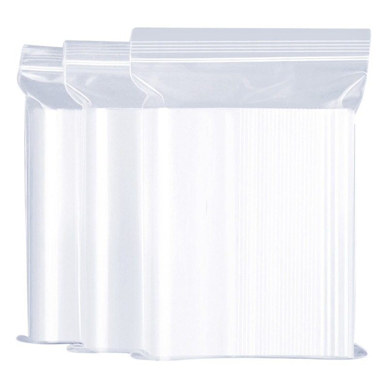 Spot Pe Ziplock Bag Plastic Seal Bag Thickeneded Food Packaging Seal Packaging Bag Pe Transparent Ziplock Bag