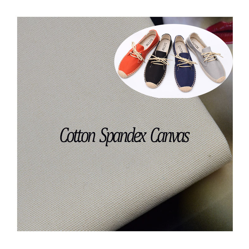 Factory wholesale cotton stretch canvas 280gsm all kinds of canvas bags stretch canvas shoes tooling fabric