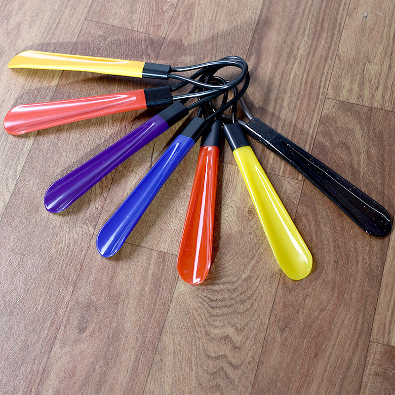 Picture of Long-Handled Shoehorn for Home Use, Colorful Long-Handled Eco-Friendly Plastic Shoehorn with Handle, Shoe Lifter, Shoe Inserter, Multi-Color Shoe Puller