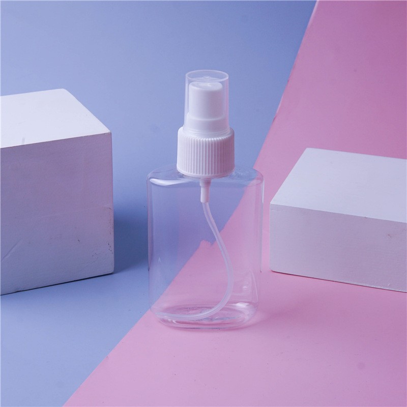 100ml plastic bottle disinfectant bottle small spray bottle pet bottle portable spray bottle flat bottle square bottle transparent