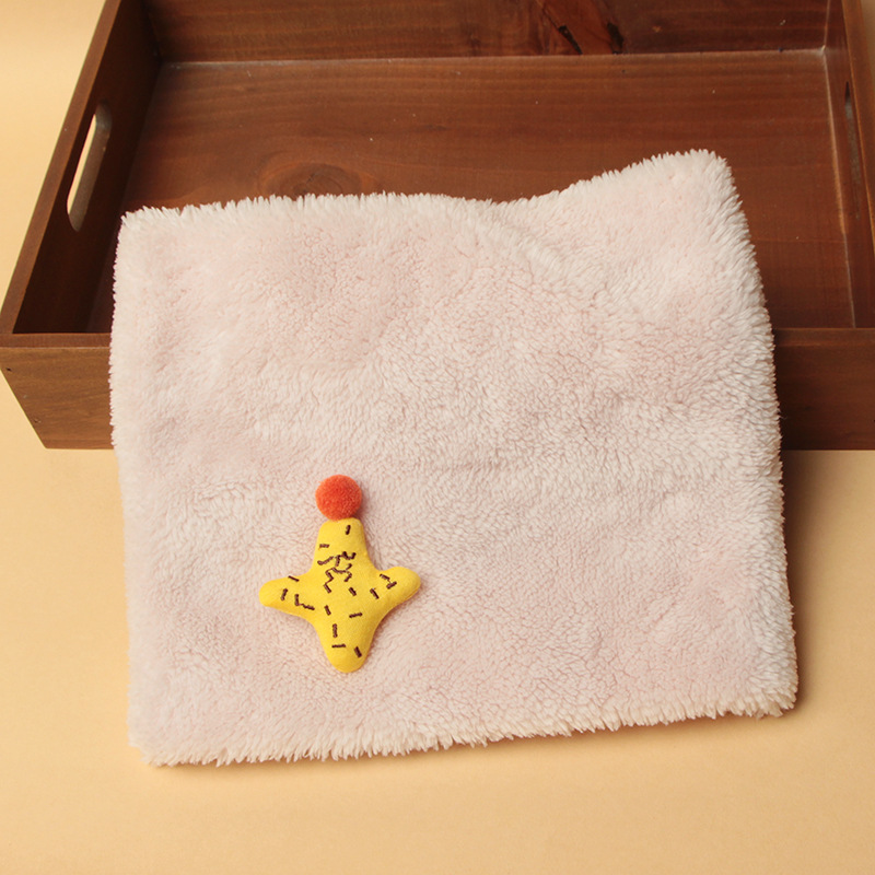 Picture of Winter New Korean Style Solid Color Children's Pullover Scarf for Boys and Girls Plush Thickened Scarf Baby Velvet Neck Sleeve