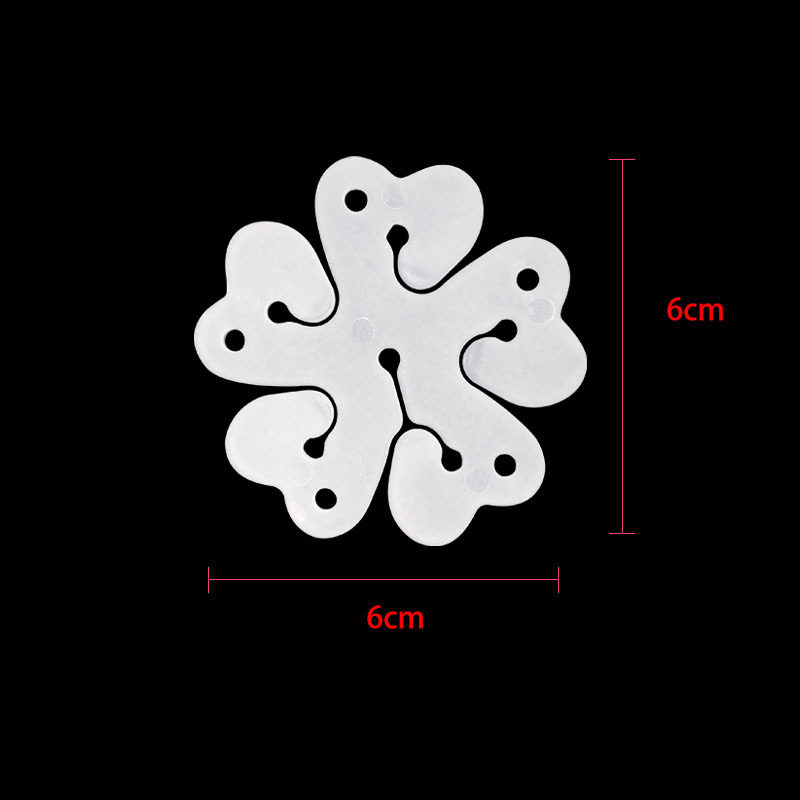Picture of Wholesale modeling balloon accessories plum blossom card clip wedding room decoration flower shaped balloon clip-new 6 in 1