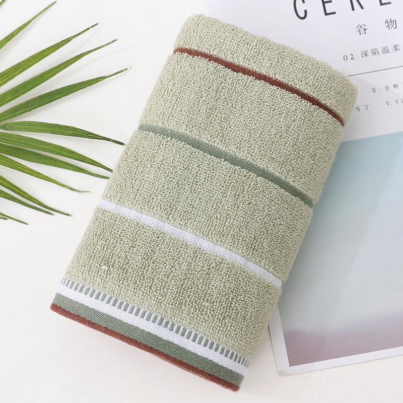 Picture of Towel factory wholesale household thickened cotton face towel checkered cotton towel gift embroidered logo
