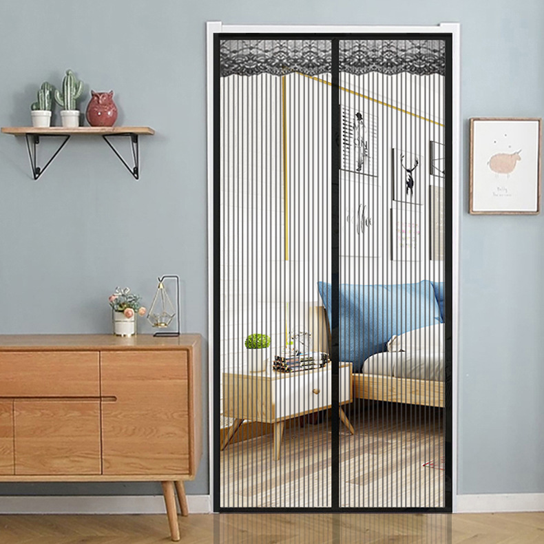 Picture of Magic rubber door curtain wear-free screen door increase size Korean screen door magnetic soft screen door summer hot sale three