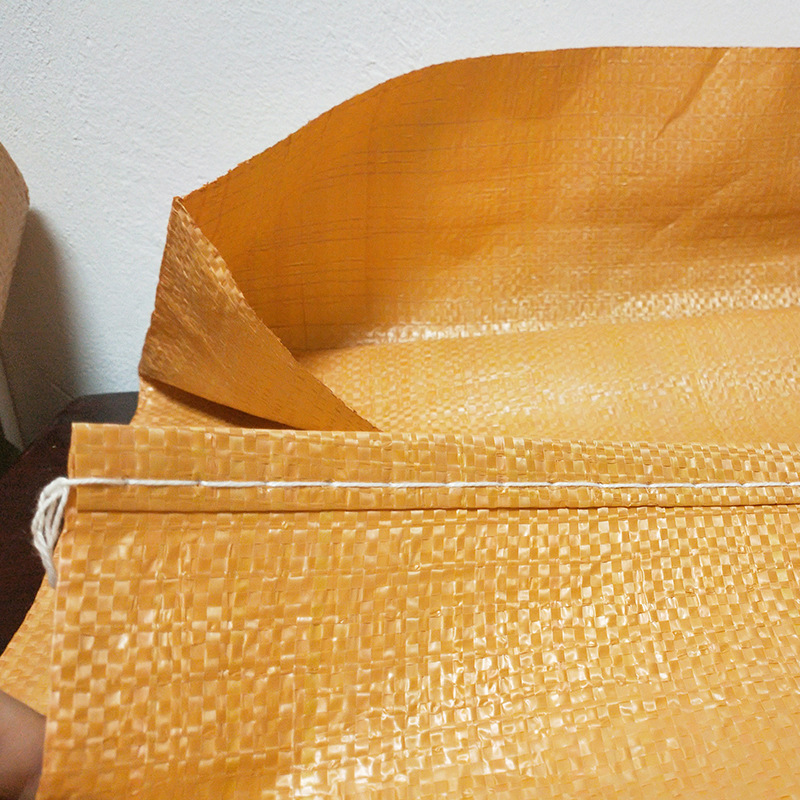Picture of Factory yellow woven bag thickened large snakeskin bag clothing logistics express packing bag move pp plastic sack