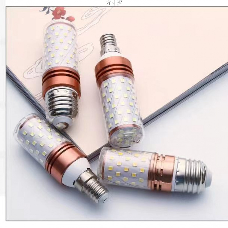 Picture of Super Bright Led Bulb Corn Lamp Energy-Saving Lamp Home Living Room Lamp Bedroom Lamp White Light Warm Light Bald Strong Light Bulb