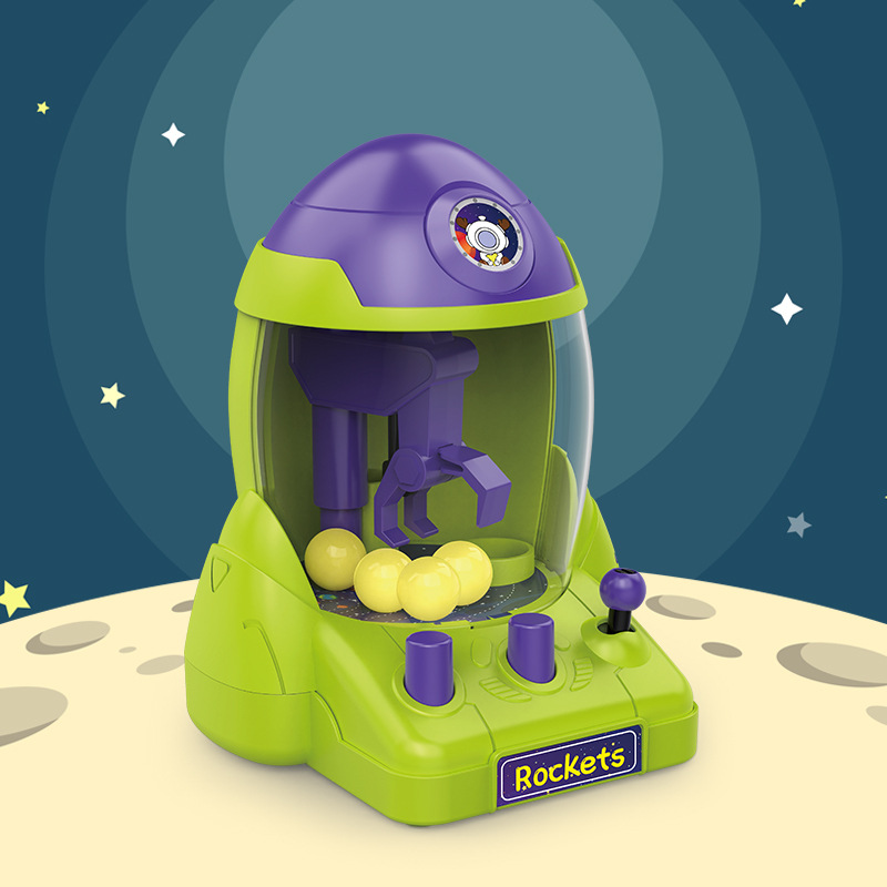 Picture of Children's Space Mini Claw Machine Ball Catching Machine Gashapon Machine Boys and Girls Educational Stall Toys Small Gifts