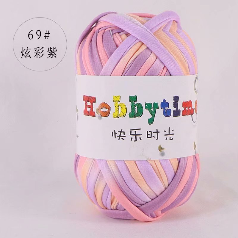 Picture of Happy Time High Elasticity Cloth Line 100g Color Material Bag Home Carpet Floor Mat Hook Shoe Hand-Knitted Thread
