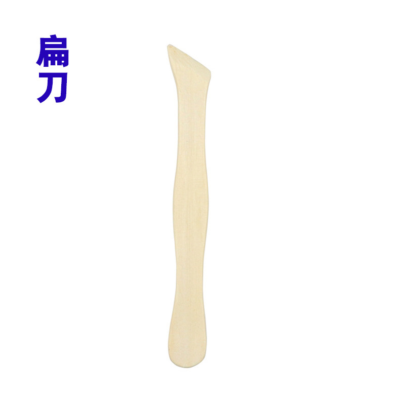 Picture of Art supplies clay sculpture 5 piece set wooden pottery knife soft pottery sculpture knife pottery clay sculpture trimming tools wholesale