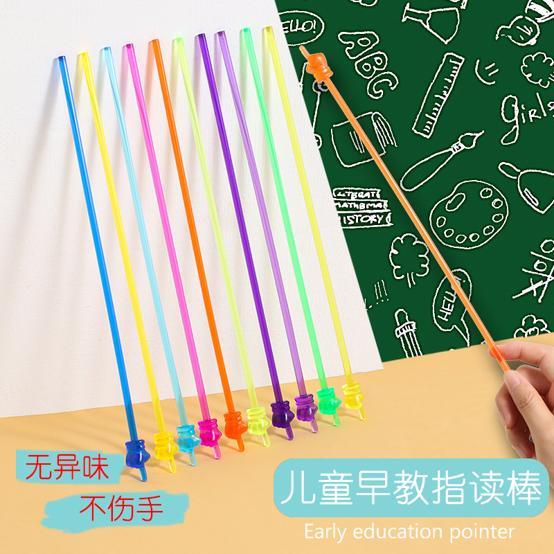 Picture of Manufacturer's Pointing Stick for Students to Learn Finger Shapes, Teaching Early Education Pointing Stick, Teacher's Blackboard Pointing Teaching Tool Pointer