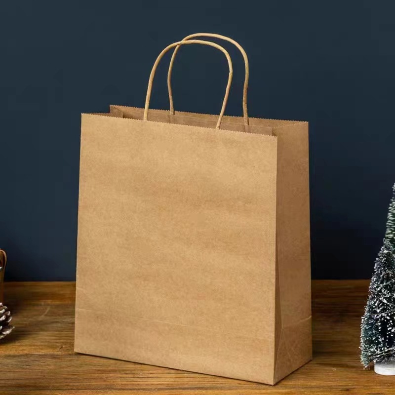 Fscpaper Bag Customized 100g Kraft Paper Handbag