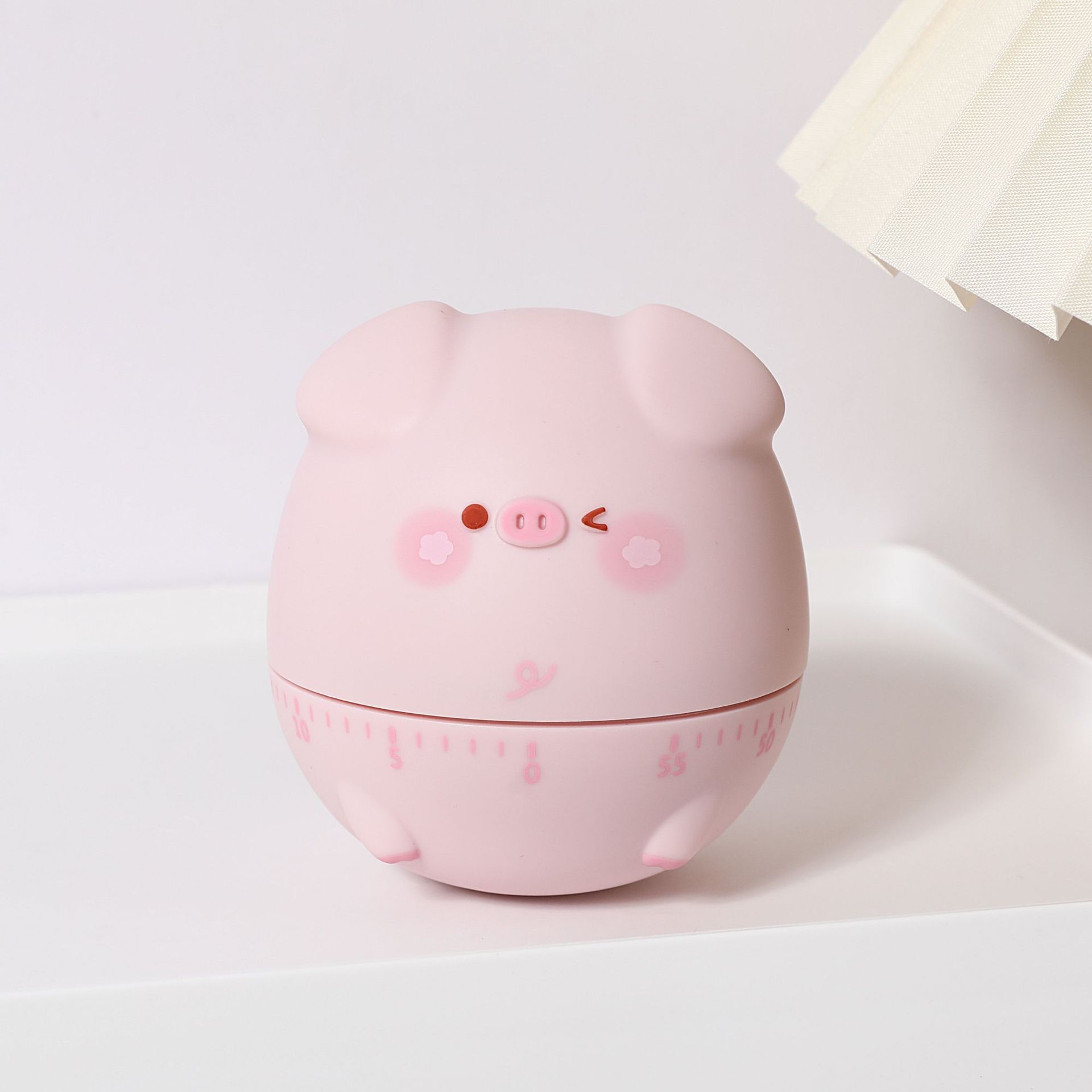 Picture of Cute soft adorable rabbit mechanical timer for children and students to learn special homework time management reminder timer