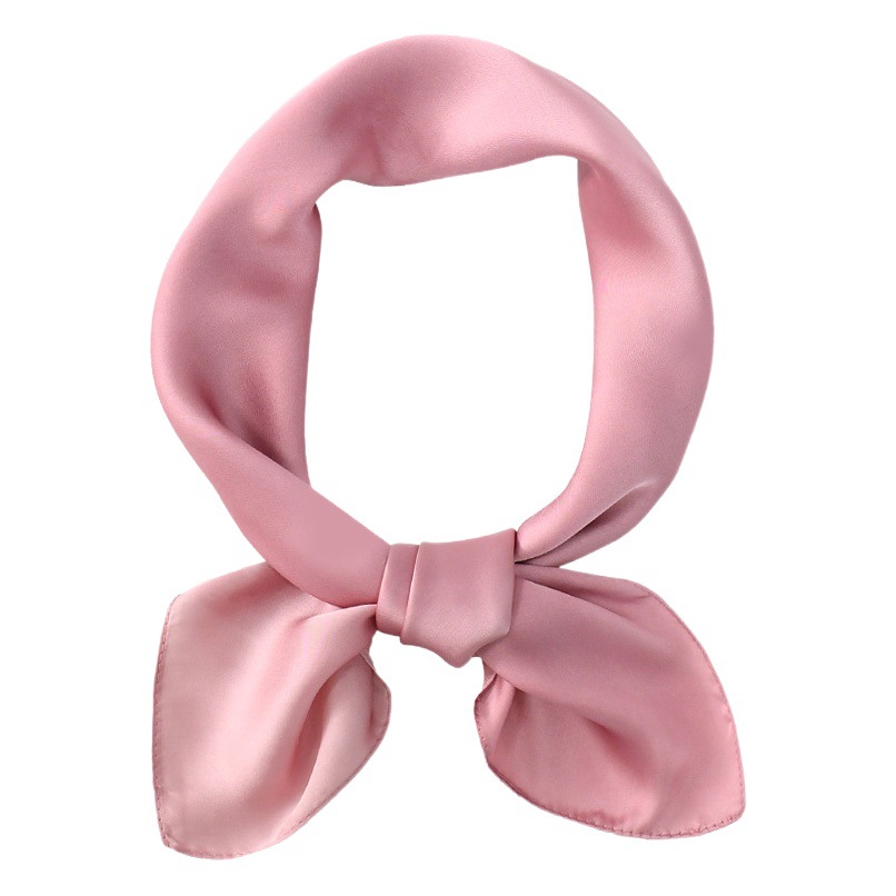 Summer fashion high sense solid color 70 imitation silk scarf wholesale women's sunscreen beach scarf square scarf scarf